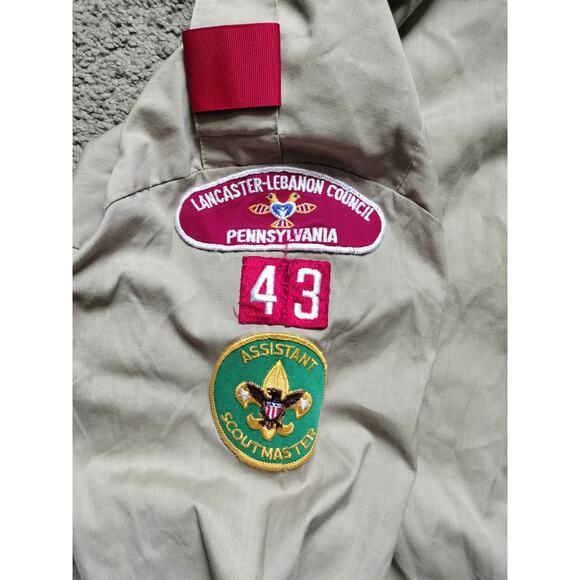 Boy Scouts Of America Mens Long sleeve Button Up Shirt No Size FITS LIKE LARGE - Picture 7 of 8